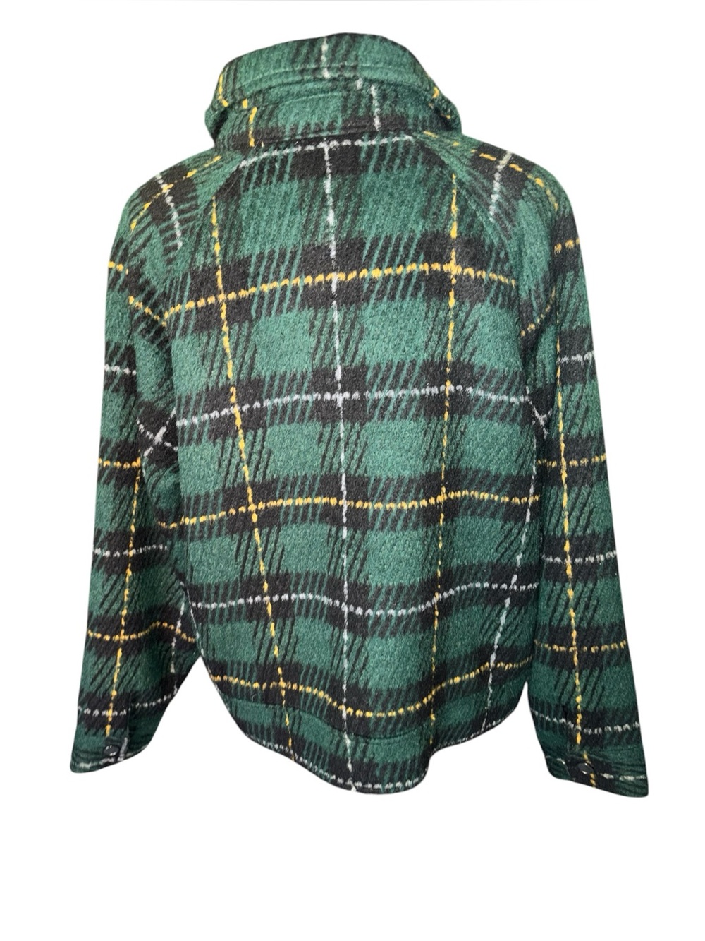 New with tags Plaid Flannel Oversized snap button Style Jacket XL - Picture 5 of 8